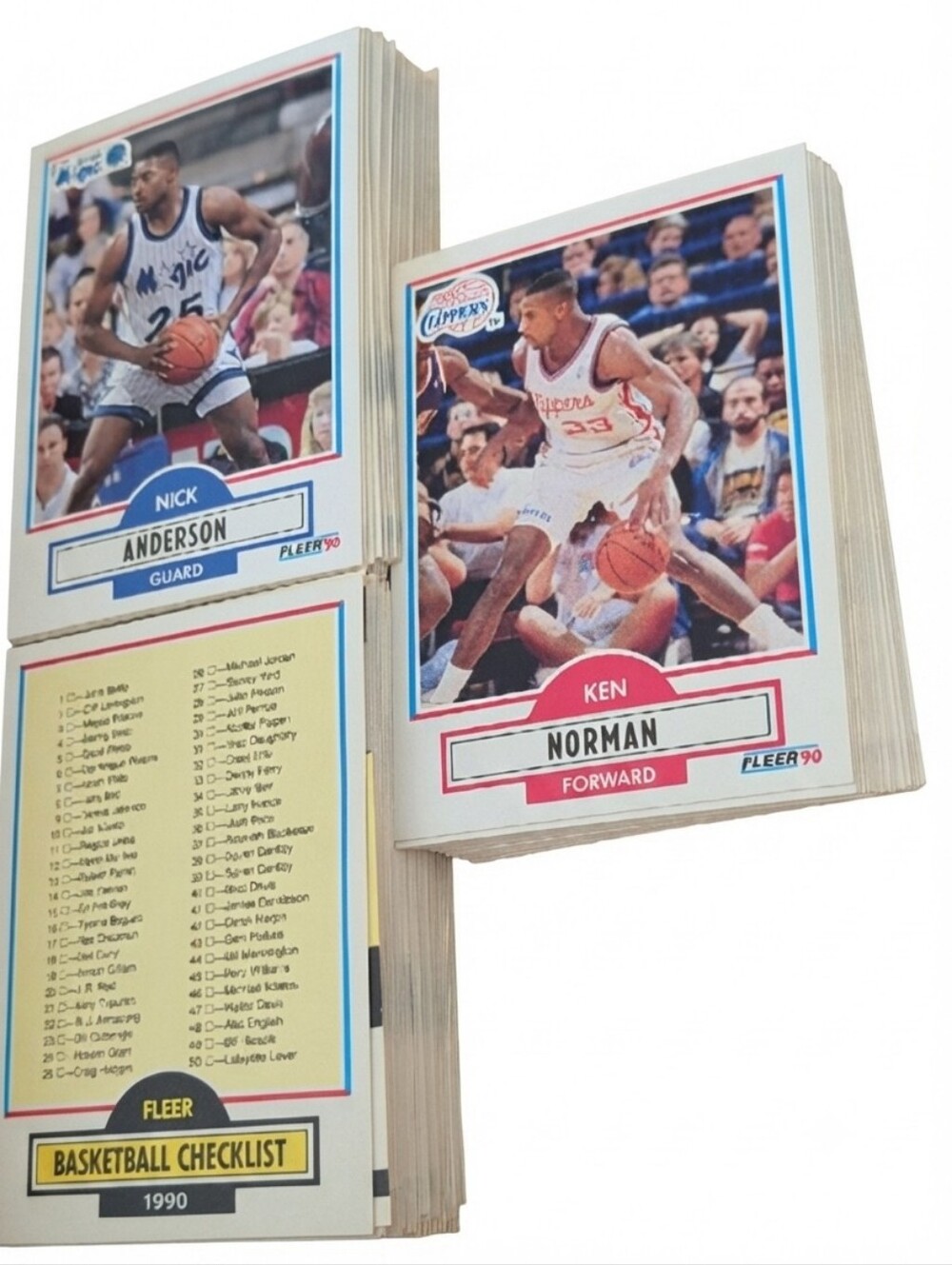 (+150 Cards) FLEER 90 NBA